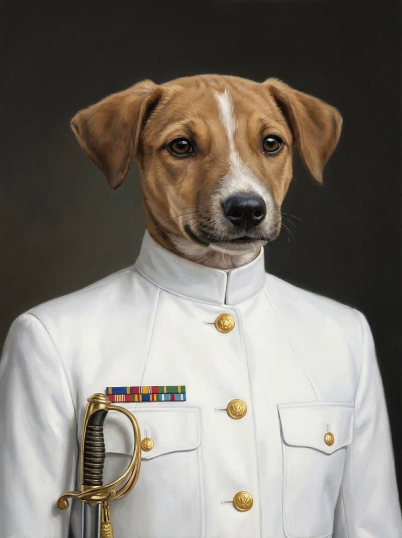 Ceremoniell Officer portrait