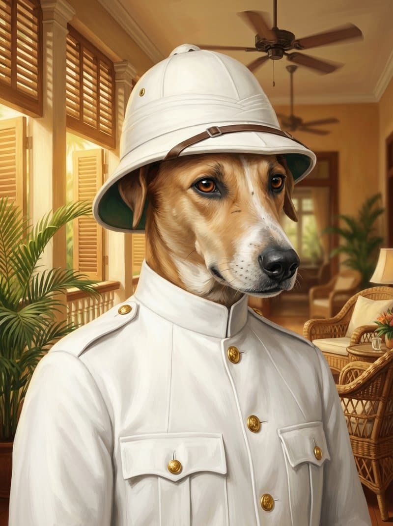 Kolonial Officer portrait style