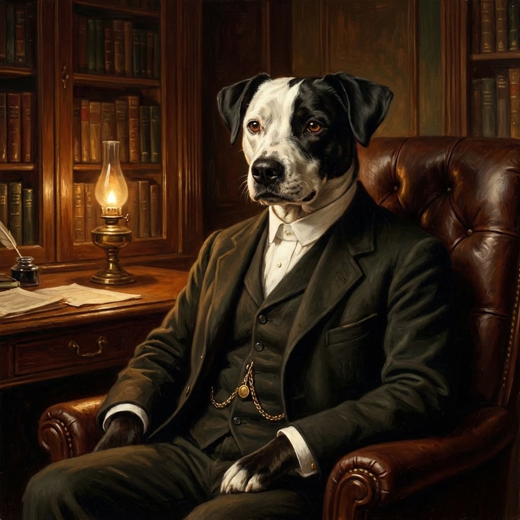 Industrial Baron portrait style